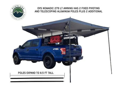 Overland Vehicle Systems / Up Down Air - NOMADIC 270 LT Driver Side Awning with Installation Bracket Kit
