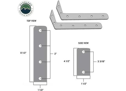 Overland Vehicle Systems / Up Down Air - NOMADIC 270 LTE Driver Side Canopy with Installation Kit