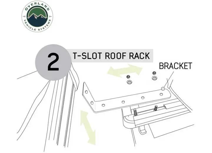 Overland Vehicle Systems / Up Down Air - NOMADIC 270 LTE Driver Side Canopy with Installation Kit