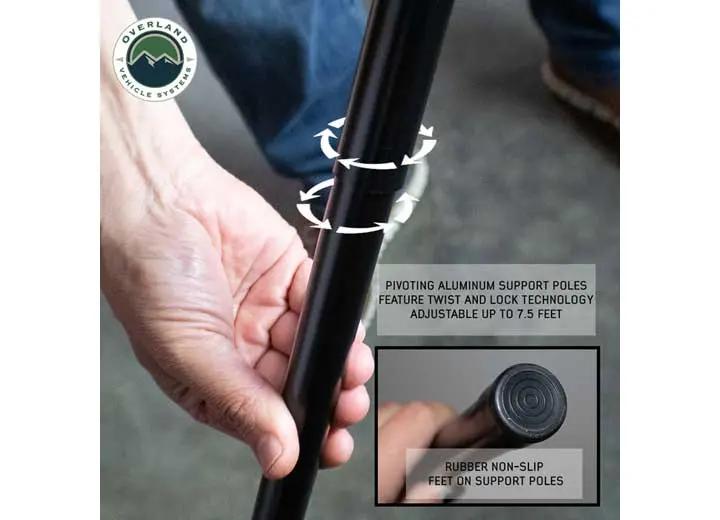 Overland Vehicle Systems / Up Down Air - NOMADIC 270 LTE Driver Side Canopy with Installation Kit