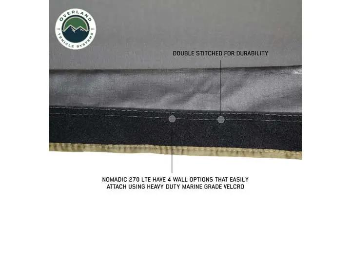 Overland Vehicle Systems / Up Down Air - NOMADIC 270 LTE Driver Side Canopy with Installation Kit
