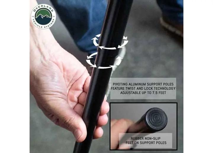 Overland Vehicle Systems / Up Down Air - NOMADIC 270 LTE Side Awning with Installation Bracket Kit