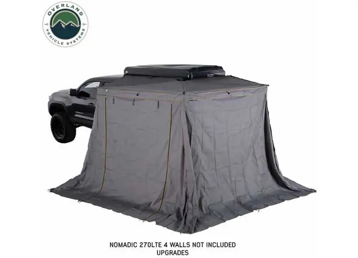 Overland Vehicle Systems / Up Down Air - NOMADIC 270 LTE Side Awning with Installation Bracket Kit