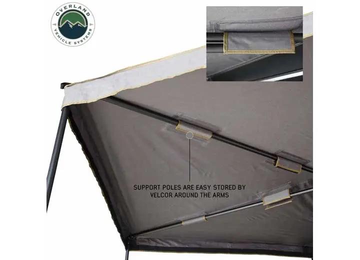 Overland Vehicle Systems / Up Down Air - NOMADIC 270 LTE Side Awning with Installation Bracket Kit