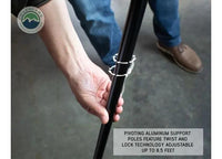 Overland Vehicle Systems / Up Down Air - NOMADIC 4.5FT AWNING WITH STYLISH BLACK CANOPY