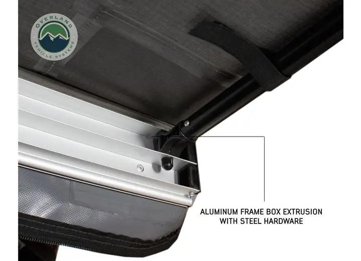 Overland Vehicle Systems / Up Down Air - NOMADIC 4.5FT AWNING WITH STYLISH BLACK CANOPY