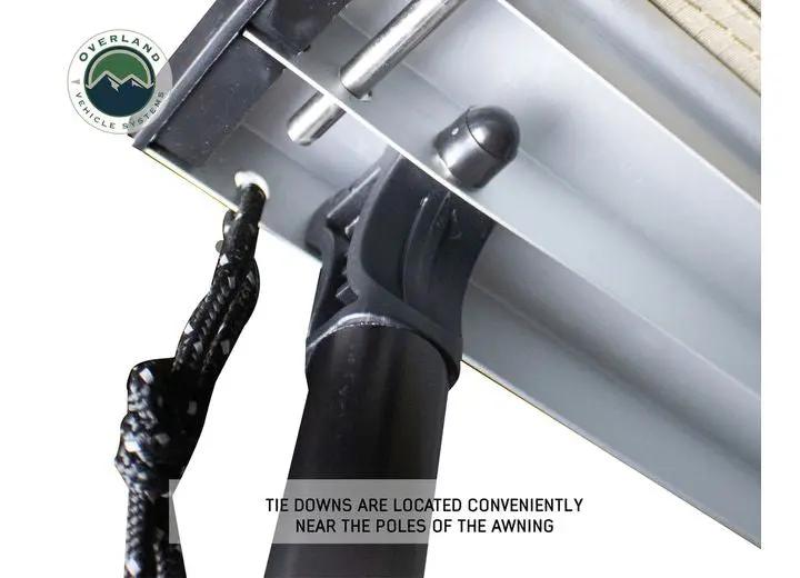 Overland Vehicle Systems / Up Down Air - NOMADIC 4.5FT AWNING WITH STYLISH BLACK CANOPY