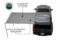 Overland Vehicle Systems / Up Down Air - NOMADIC AWNING 2.0 - 6.5FT BLACK COVERED OUTDOOR SHADE SOLUTION