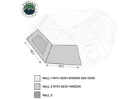 Overland Vehicle Systems / Up Down Air - NOMADIC AWNING 270 - DRIVER'S SIDE WALL 2 WITH WINDOW - STYLISH DARK GRAY - INCLUDES STORAGE BAG