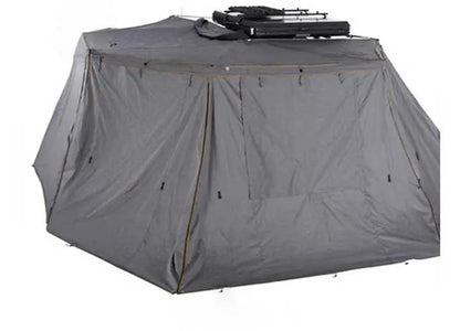 Overland Vehicle Systems / Up Down Air - NOMADIC AWNING 270 - DRIVER'S SIDE WALL 2 WITH WINDOW - STYLISH DARK GRAY - INCLUDES STORAGE BAG