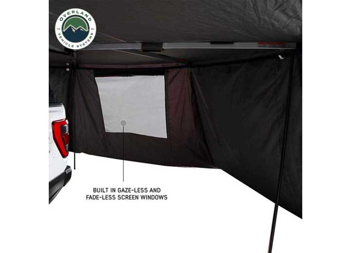 NOMADIC AWNING 270 - DRIVER'S SIDE WALL 2 WITH WINDOW - STYLISH DARK GRAY - INCLUDES STORAGE BAG