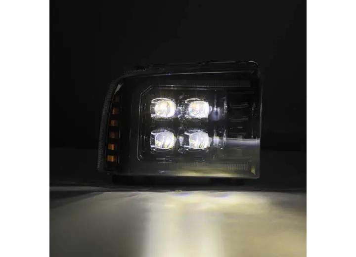 AlphaRex USA - NOVA - Series Alpha - Black LED Projector Headlights for 05 - 07 Ford Super Duty/Excursion – Enhanced Nighttime Visibility & Rugged Design