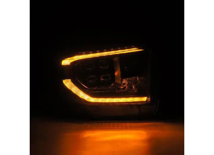 AlphaRex USA - NOVA - Series G2 LED Projector Headlights for 2014 - 2021 Toyota Tundra – Sleek Black Design, Quad Projectors, and Dynamic Sequential Turn Signals