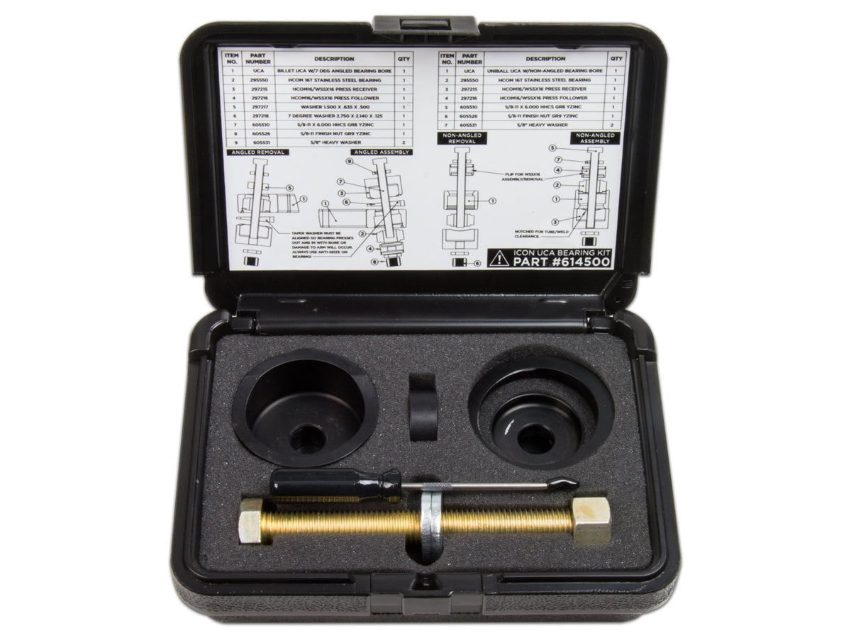 ICON Vehicle Dynamics -ON VEHICLE UNIBALL REPLACEMENT TOOL KIT