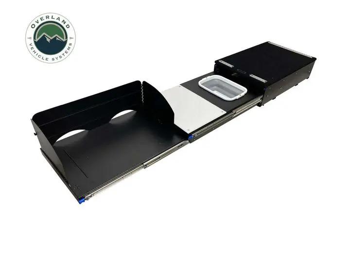 Overland Vehicle Systems - Outdoor Adventure Cargo Kitchen with Slide - Out Sink & Work Station