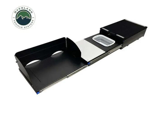Overland Vehicle Systems - Outdoor Adventure Cargo Kitchen with Slide - Out Sink & Work Station
