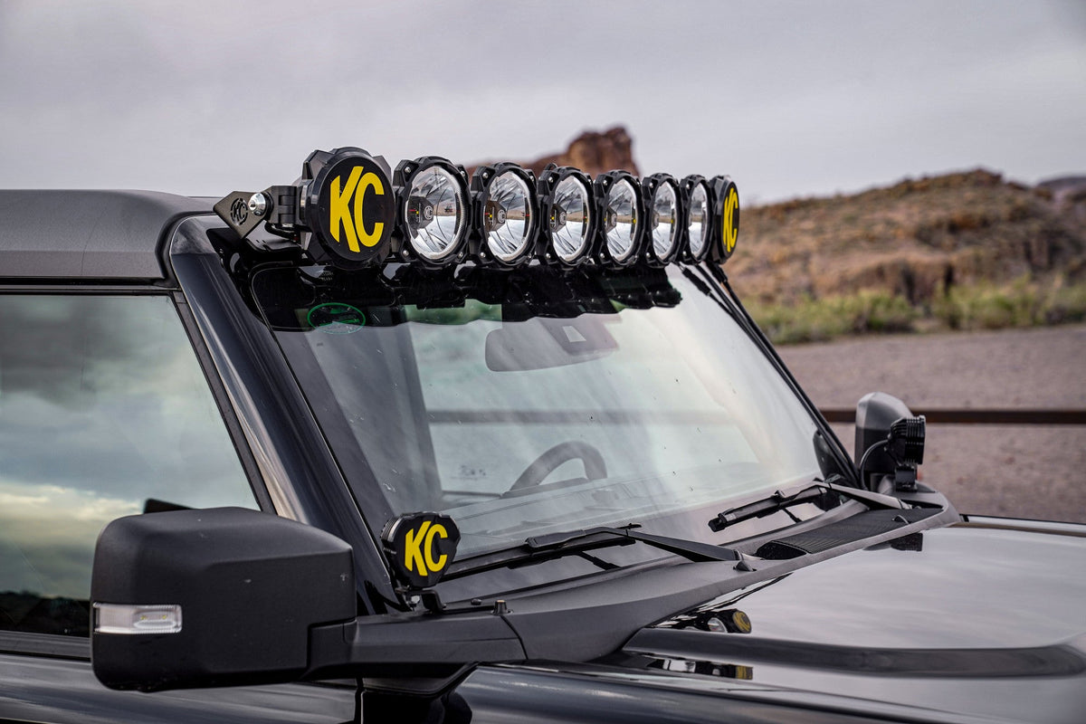 KC HiLiTES - Overhead bracket set for 2021+ Ford Bronco with a 100% bolt - on design