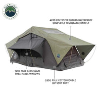 HD Nomadic 2 Soft Shell Roof Top Tent for Two – Grey with Green Rainfly