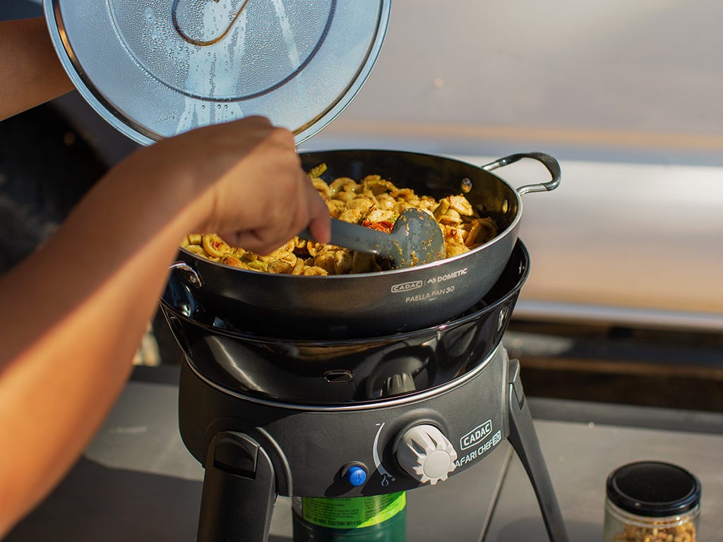 Paella Pan 40 w/Lid / Camp Cooking Pan