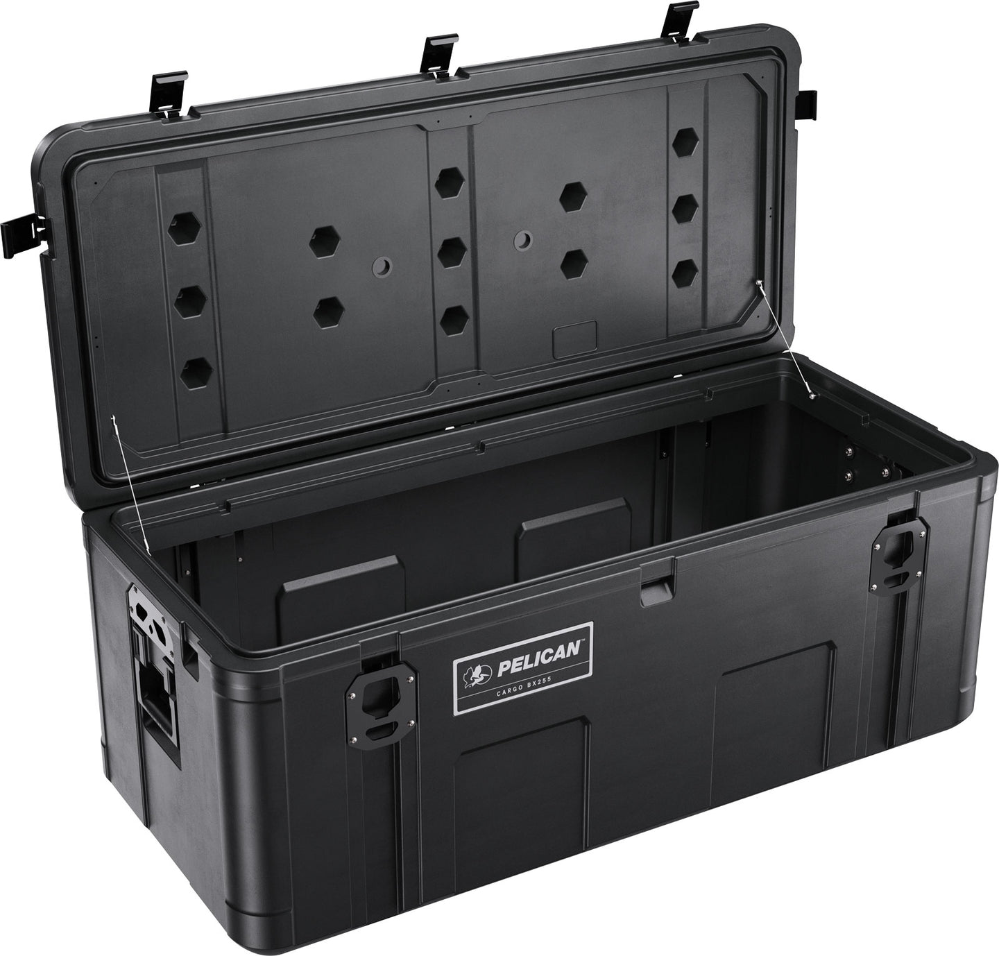 Pelican Large Trunk Cargo Case 255L - Durable Black Storage for Travel and Outdoor Gear Pelican