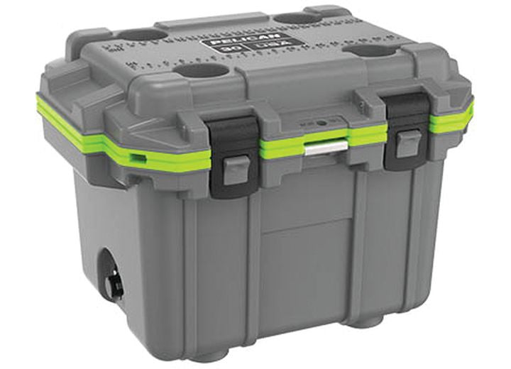 IM Elite 30QT Cooler in Dark Gray and Evergreen - Durable, Insulated Design for Outdoor Adventures Pelican