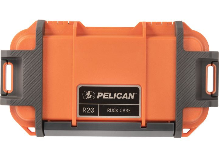 Pelican Ruck Case R20 - Durable Waterproof Orange Storage Solution for Outdoor Adventures Pelican