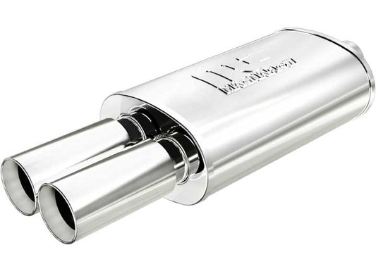 PERFORMANCE MUFFLER W/3IN TIPS 14X5X8 2.25/3.0 C/D