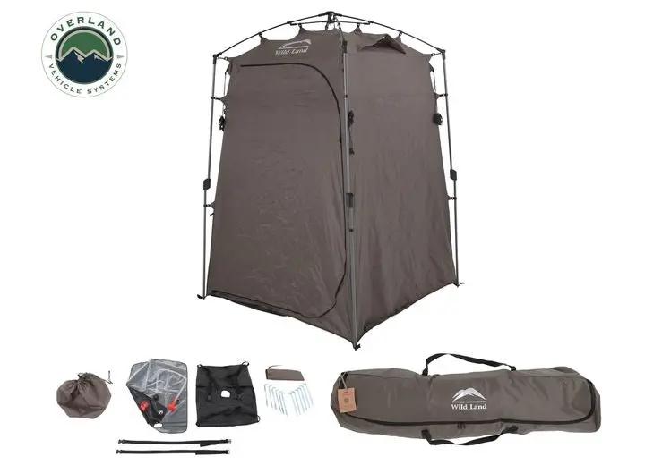 Overland Vehicle Systems / Up Down Air - Portable Privacy Shower Tent with Storage Bag for Camping and Outdoor Adventures