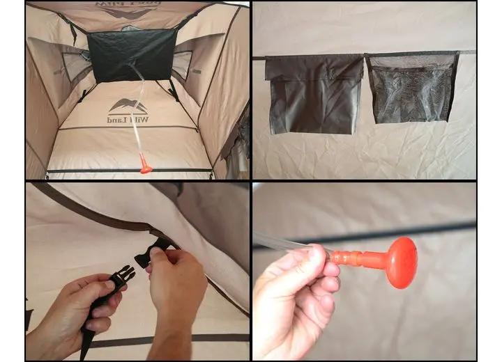 Overland Vehicle Systems / Up Down Air - Portable Privacy Shower Tent with Storage Bag for Camping and Outdoor Adventures