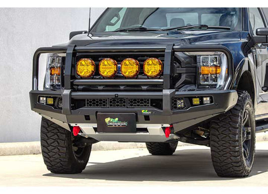Ironman 4x4 - Premium Full Front Winch Bumper with Hoop for 21 - 23 F150