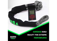 Premium Lightweight 3/8" x 22" Gray Synthetic Soft Shackle