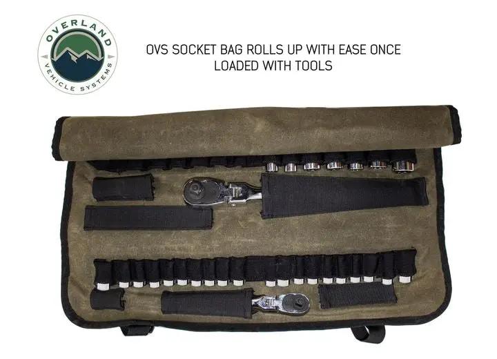 Overland Vehicle Systems / Up Down Air - Premium Waxed Canvas Rolled Bag with Handle and Straps - 16 Durable Design