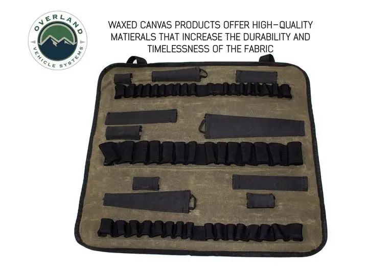 Overland Vehicle Systems / Up Down Air - Premium Waxed Canvas Rolled Bag with Handle and Straps - 16 Durable Design