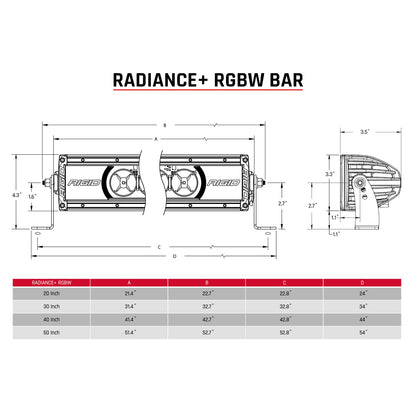 RIGID Industries - Radiance+ 20 Inch RGBW Light Bar