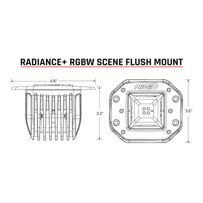 RIGID Industries - Radiance+ Scene RGBW Flush Mount