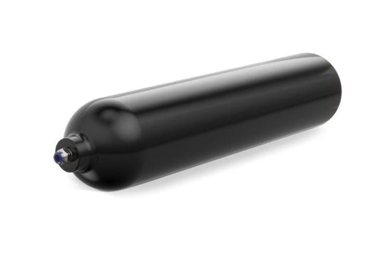 LOGIQ 2-GAL AIR TANK. ALUMINUM, BLK POWDERCOAT, FRAME MTG KIT, 1/2NPT PORT, FITTING & 3/8IN AIRLINE