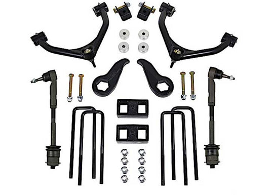 3.5IN SST LIFT KIT FRONT W/1.0IN REAR W/UPPER CONTROL ARMS W/O SHOCKS 11-19 CHEVY/GMC 2500/3500HD