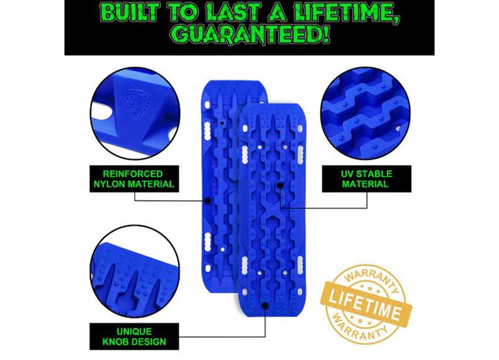 BLUE OFF-ROAD RECOVERY TRACTION BOARD SET