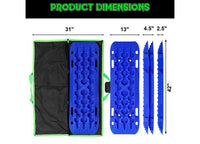 BLUE OFF-ROAD RECOVERY TRACTION BOARD SET