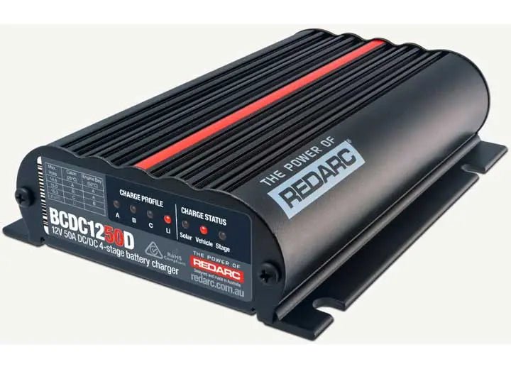 Redarc - Redarc 12V 50A Smart Start DC/DC Battery Charger – Advanced 4 Stage Charging for Optimal Dual Battery Performance