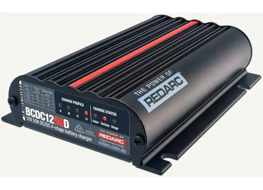 Redarc - Redarc 12V 50A Smart Start DC/DC Battery Charger – Advanced 4 Stage Charging for Optimal Dual Battery Performance