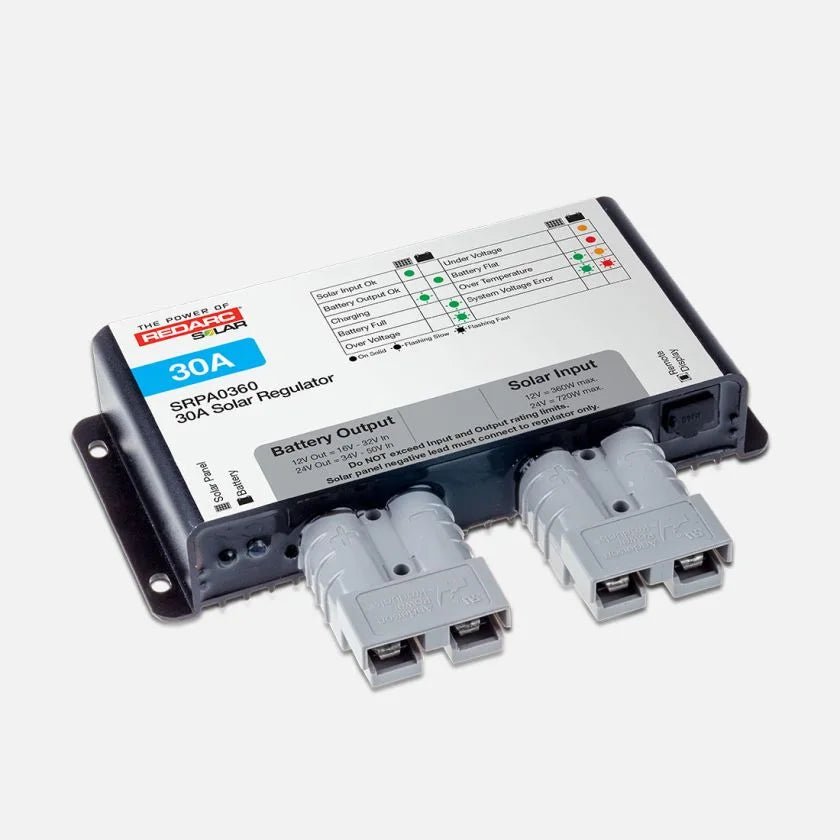 Redarc - Redarc 30A Solar Regulator SRPA0360 – Efficient Solar Power Regulation for Off - Grid and Remote Applications