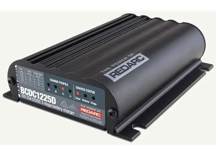 Redarc - Redarc BCDC Classic 25A Dual Input In - Vehicle Battery Charger – Advanced MPPT Solar Regulation and Rugged Design for Off - Grid Adventures