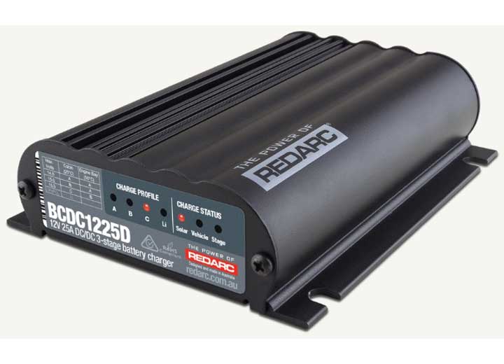 Redarc - Redarc BCDC Classic 25A In - Vehicle DC Battery Charger – Dual Input, MPPT Solar Regulation, and Rugged Design for Reliable Off - Grid Power