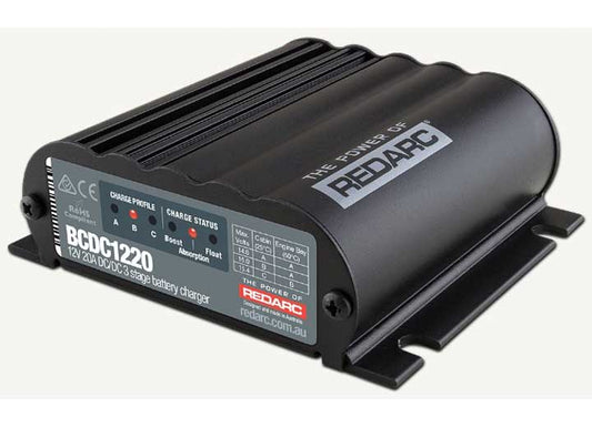 Redarc BCDC1220 20A In-Vehicle DC Battery Charger – Advanced Multi-Stage Charging for Dual Battery Applications