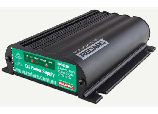 Redarc DPS1240 12V 40A In-Vehicle DC Power Supply - Reliable Power Conversion for Off-Grid and Mobile Applications