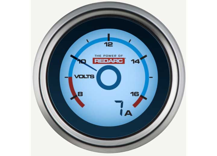 Redarc - Redarc G52 - VA Single Voltage 52mm Gauge with Optional Current Display