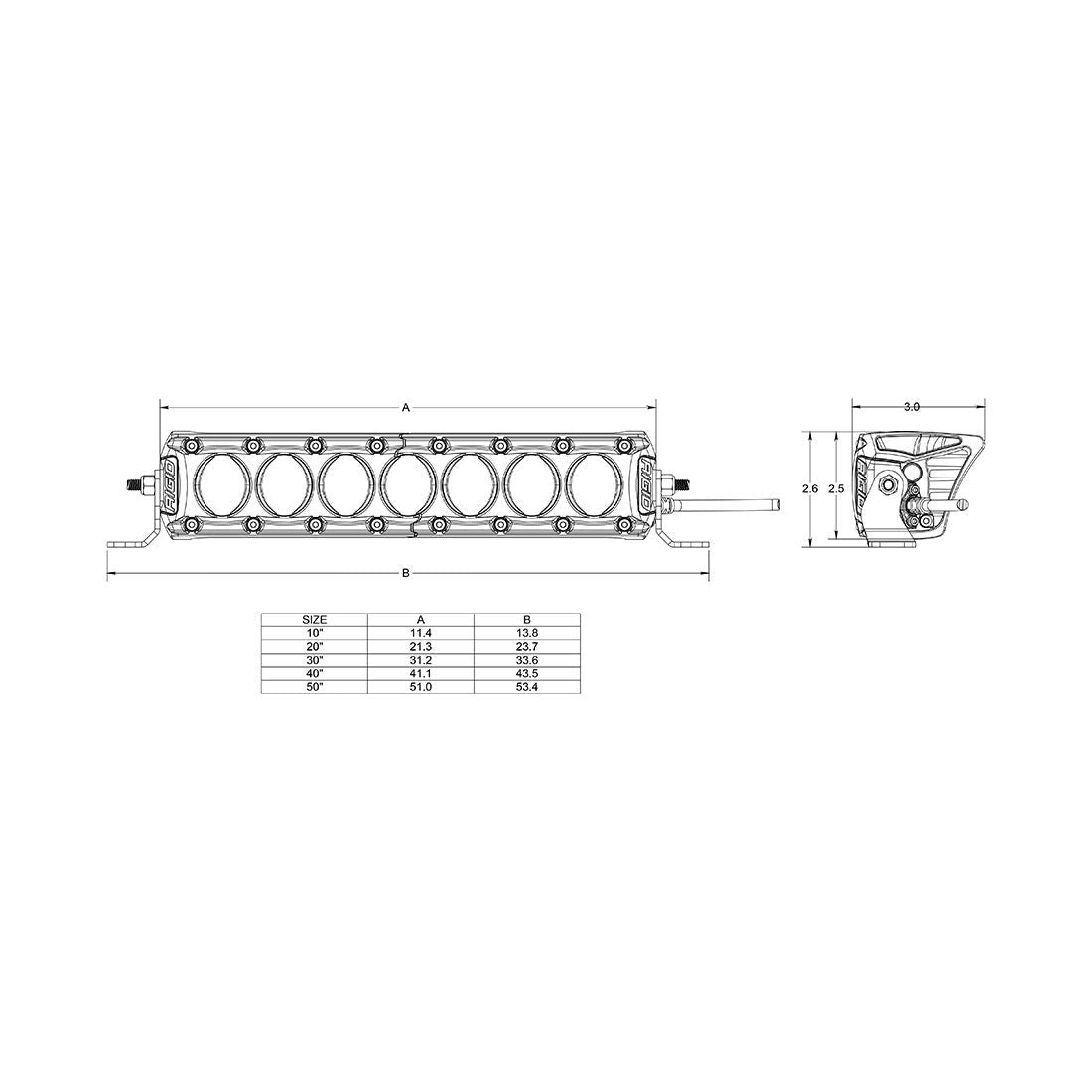 RIGID Industries -Revolve 20 Inch Bar with White Backlight