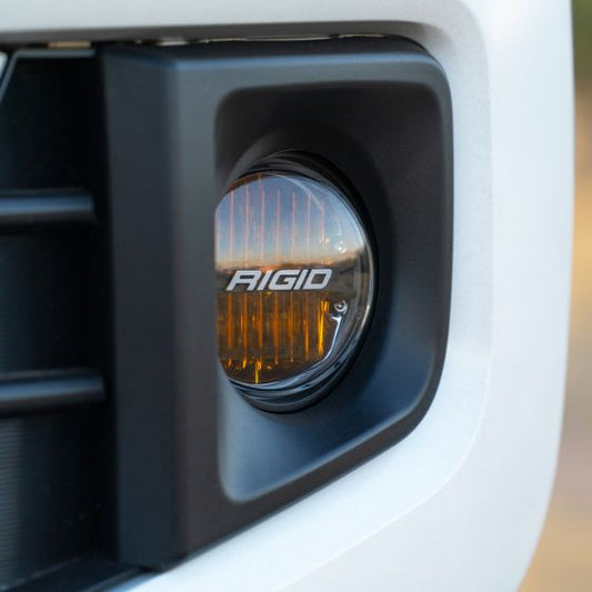 Rigid Industries 360-Series Yellow Fog Light Kit, 3,445 Lumens for 2014+ Toyota Tundra, 4Runner, and Tacoma