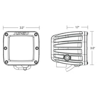 Rigid Industries - Rigid Industries D - Series PRO SAE White Fog Light Pair